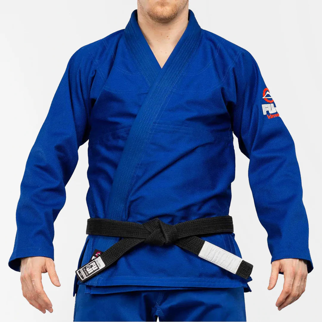 Fuji Lightweight Blue BJJ Gi – Premium Pearl Weave Gi for Men – Durable, Breathable Jiu-Jitsu Gi with Rubberized Collar