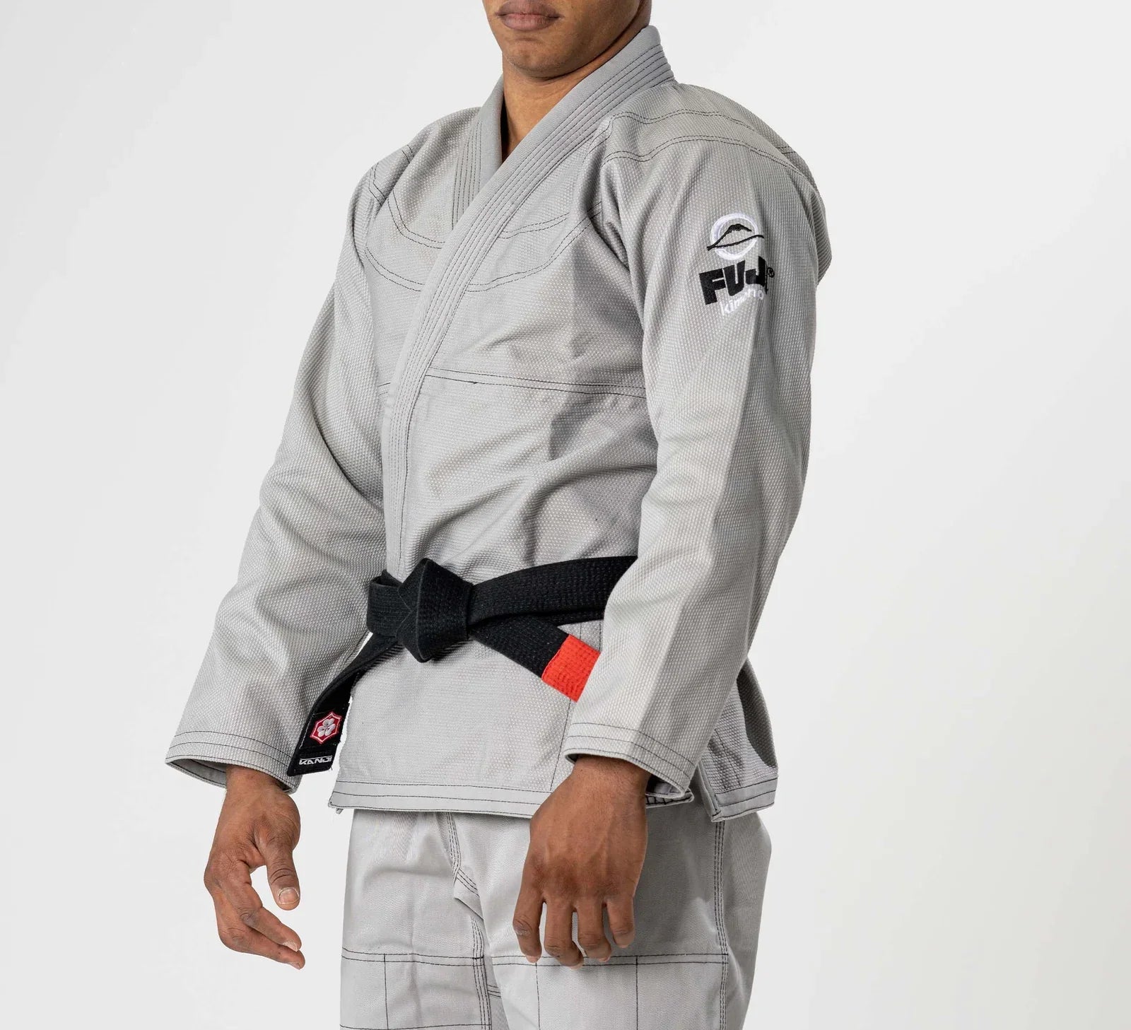 Fuji Lightweight Grey BJJ Gi – Premium Pearl Weave Gi for Men – Durable, Breathable Jiu-Jitsu Gi with Rubberized Collar