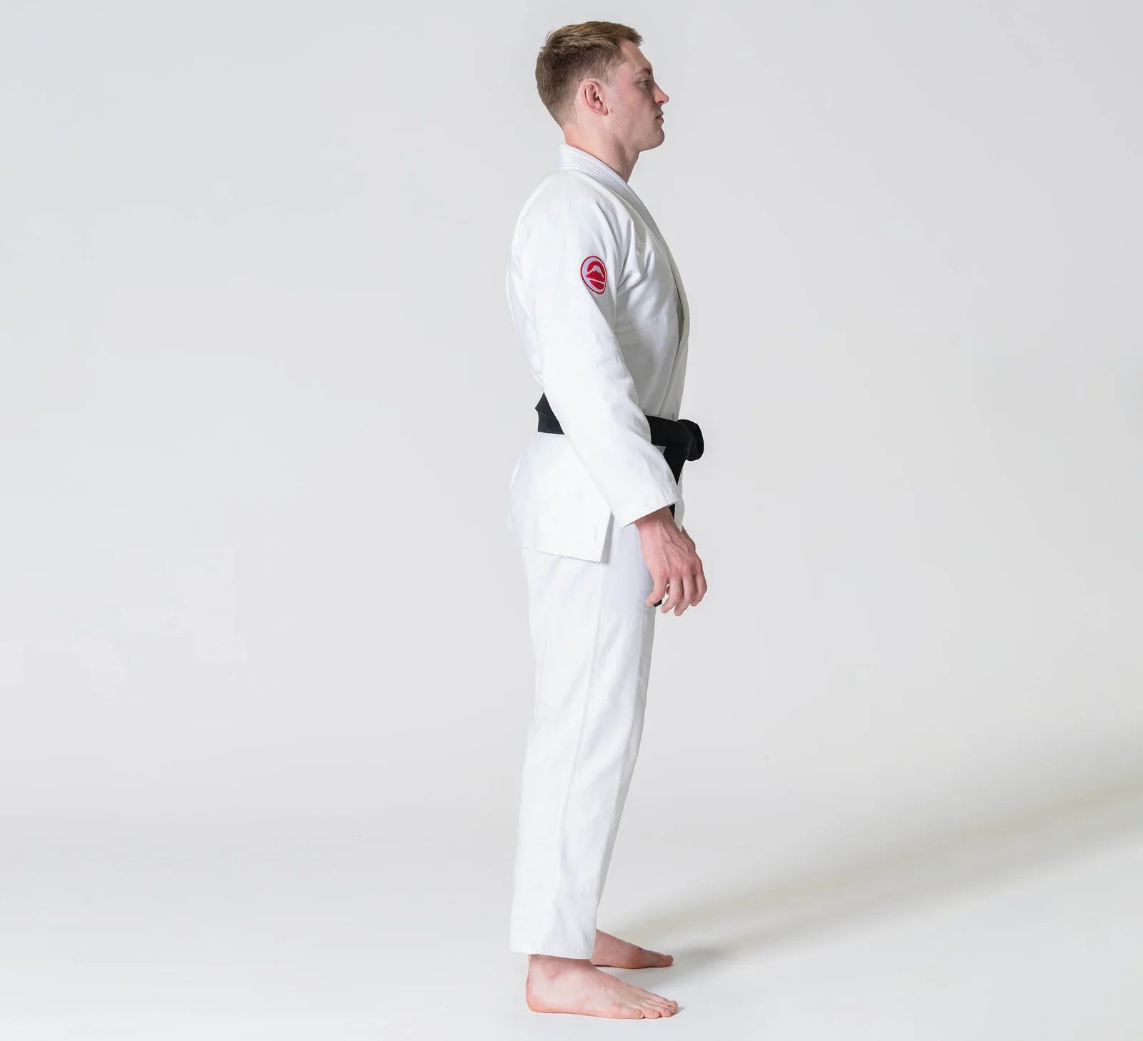 IBJJF Competition White BJJ Gi – 100% Cotton Pearl Weave Gi – Durable, Lightweight Gi for Men – FUJI Sports