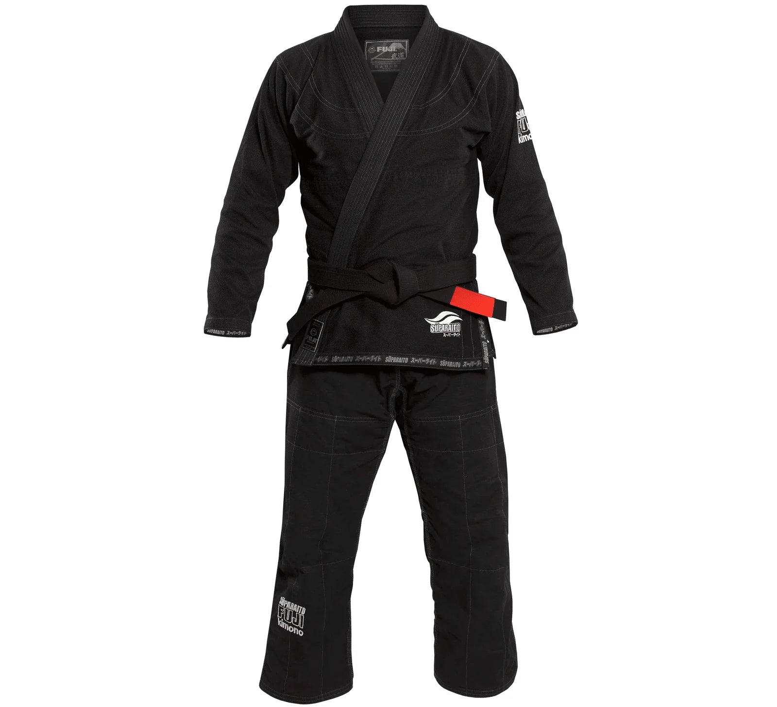Fuji Suparaito Black Jiu Jitsu Gi – Ultra Lightweight 350g Pearl Weave Competition Gi