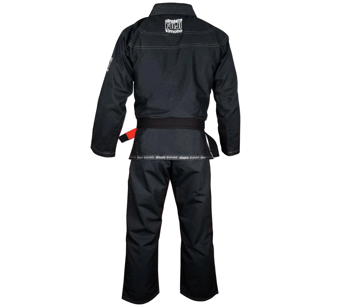 Fuji Suparaito Black Jiu Jitsu Gi – Ultra Lightweight 350g Pearl Weave Competition Gi