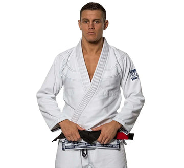 Fuji Suparaito White Jiu Jitsu Gi – Ultra Lightweight 350g Pearl Weave Competition Gi