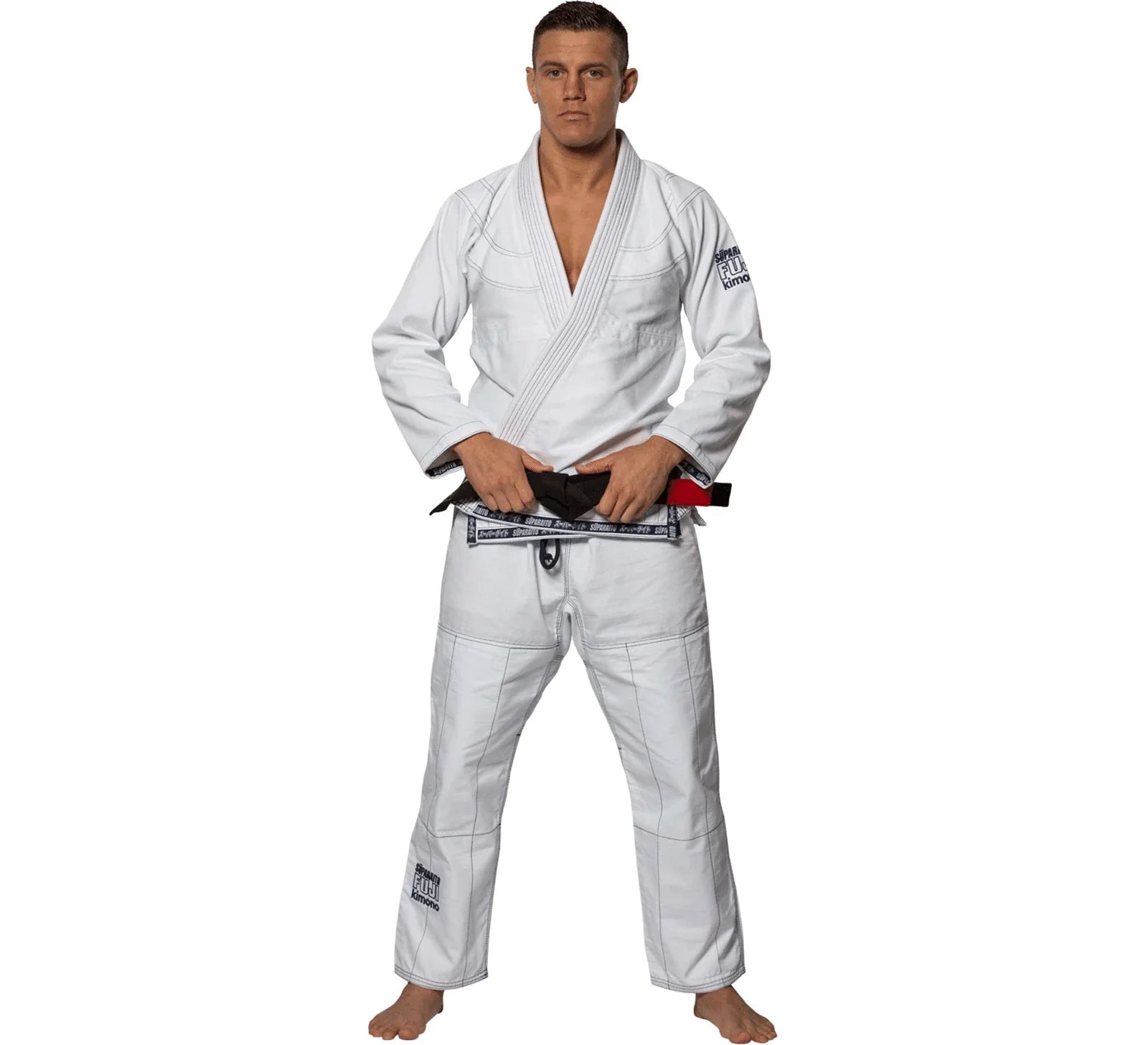 Fuji Suparaito White Jiu Jitsu Gi – Ultra Lightweight 350g Pearl Weave Competition Gi