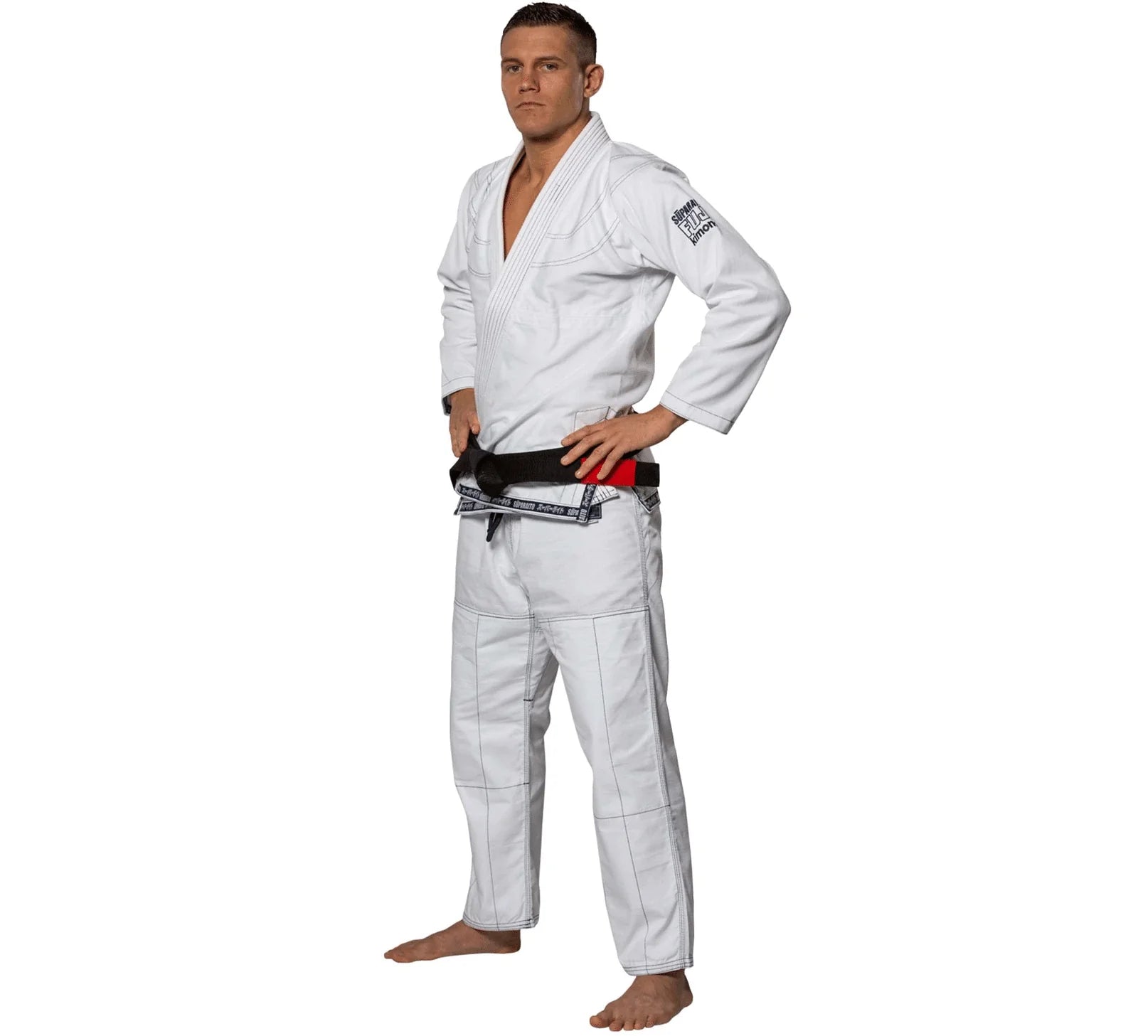 Fuji Suparaito White Jiu Jitsu Gi – Ultra Lightweight 350g Pearl Weave Competition Gi
