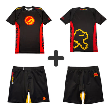 Shoyoroll Batch #146 BlackSTAR Retro Rash Guard SS & MMA Shorts Training Set