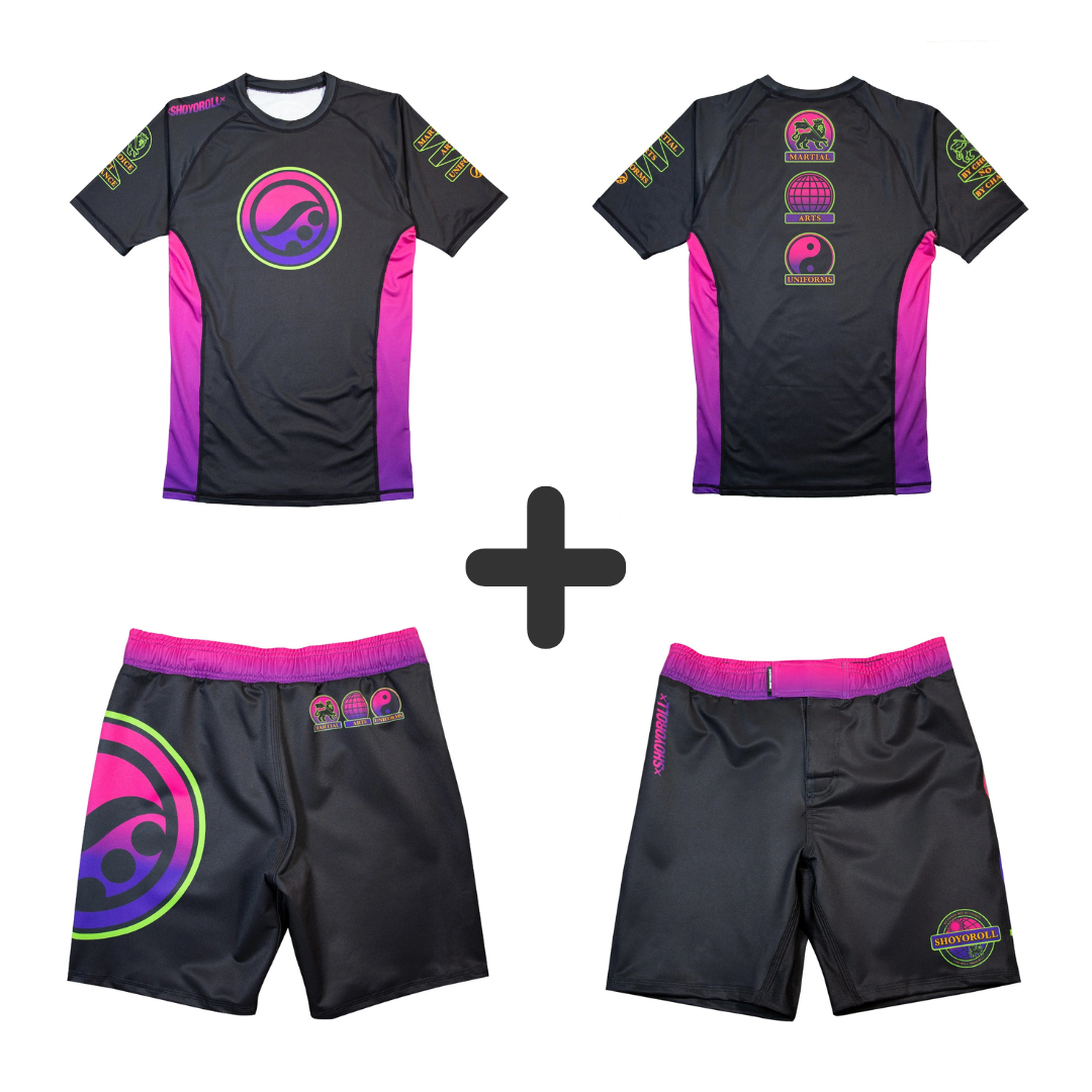 Shoyoroll Batch #143 Malibu Edition Rash Guard & MMA Shorts Set – BJJ & Grappling Training Gear
