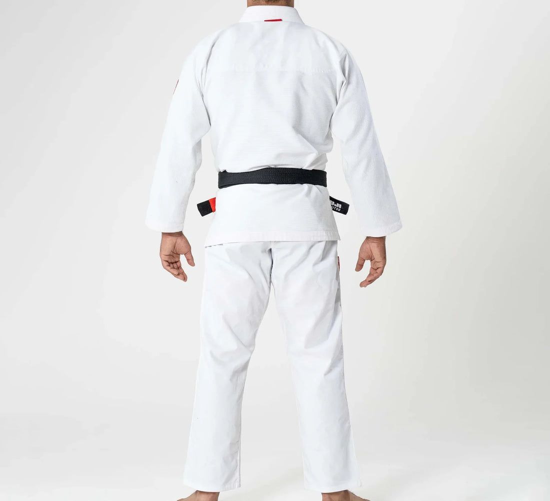 FUJI Ultra Lite White BJJ Gi – Lightweight Pearl Weave Competition Jiu Jitsu Gi