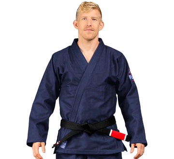 FUJI All Around White BJJ Gi – Mid-Weight Traditional Weave Jiu Jitsu Gi
