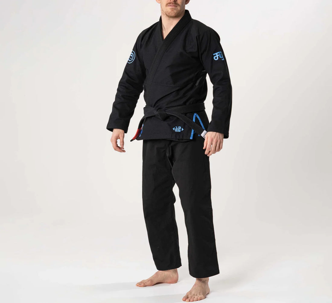 FUJI Flow-Tech Black BJJ Gi – Ultra Lightweight Breathable Jiu Jitsu Gi