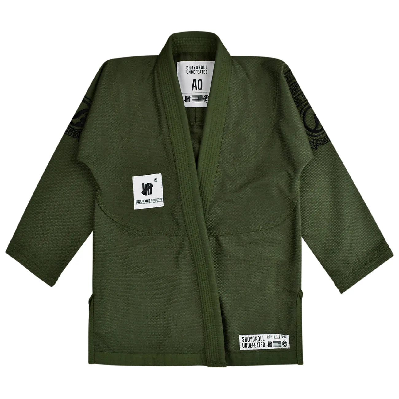 Shoyoroll Undefeated Olive Green BJJ Gi – Premium Pearl Weave Kimono / Batch 31