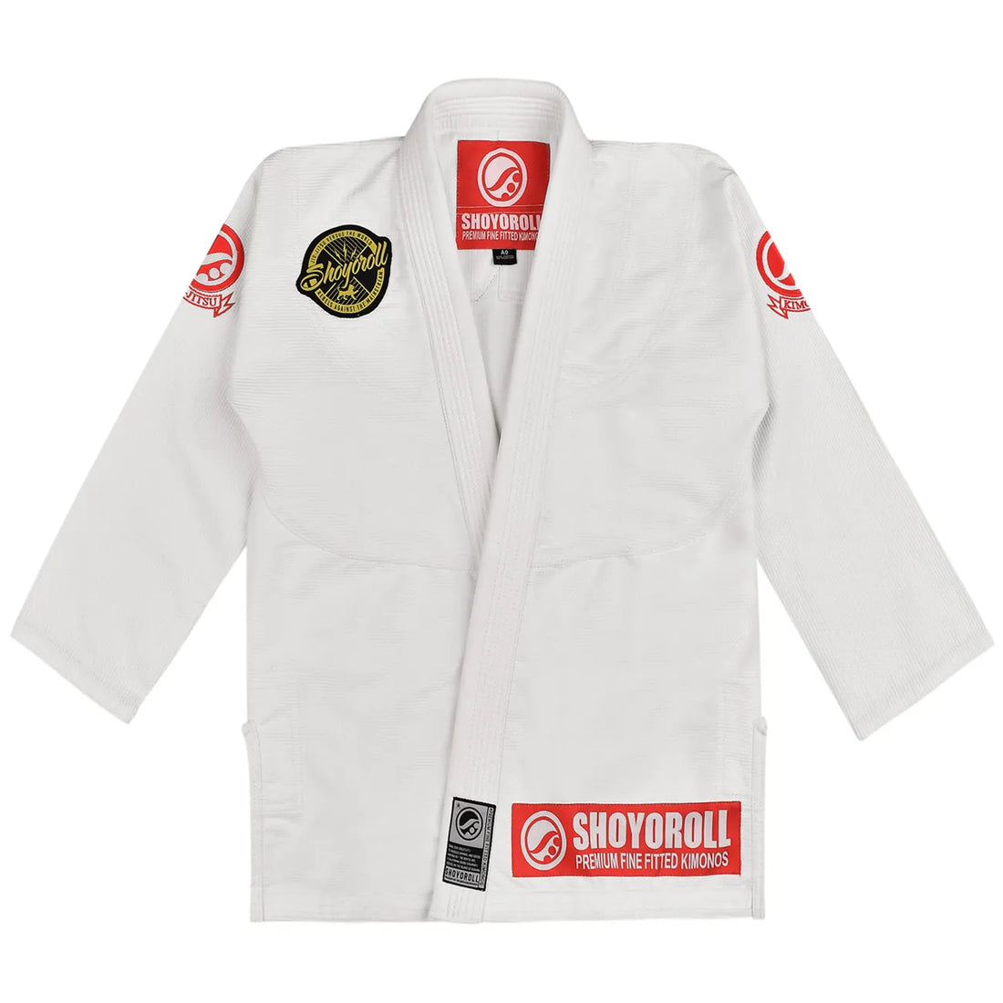 Shoyoroll Premium White BJJ Gi – Pearl Weave Competition Kimono | Batch 105