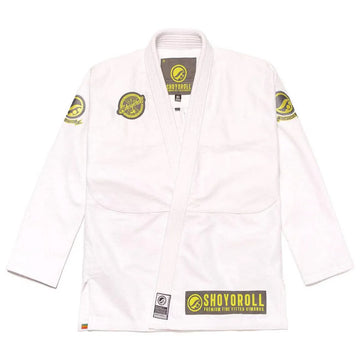 Shoyoroll White BJJ Gi – Premium Pearl Weave Competition Kimono / Batch 75
