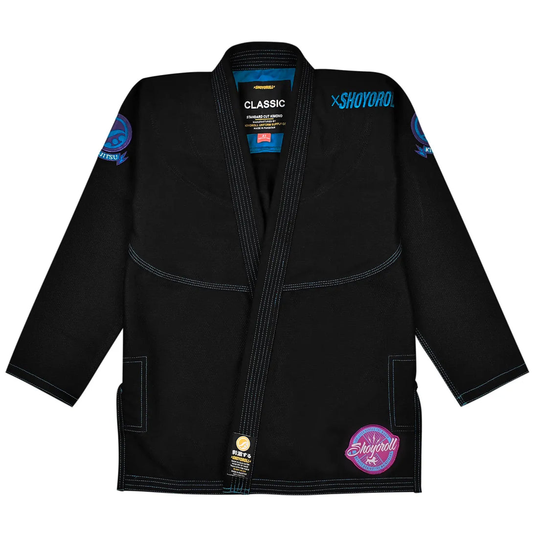 Shoyoroll Classic Black BJJ Gi – Premium Pearl Weave Competition Kimono / Batch q4