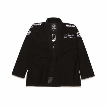 Lightweight Black BJJ Gi – 450 GSM Pearl Weave Brazilian Jiu Jitsu Uniform