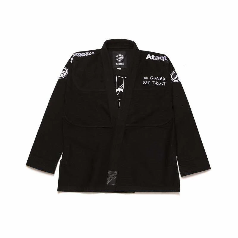 Lightweight Black BJJ Gi – 450 GSM Pearl Weave Brazilian Jiu Jitsu Uniform