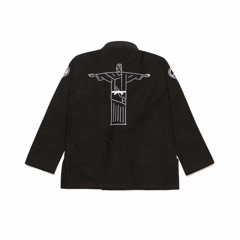 Lightweight Black BJJ Gi – 450 GSM Pearl Weave Brazilian Jiu Jitsu Uniform