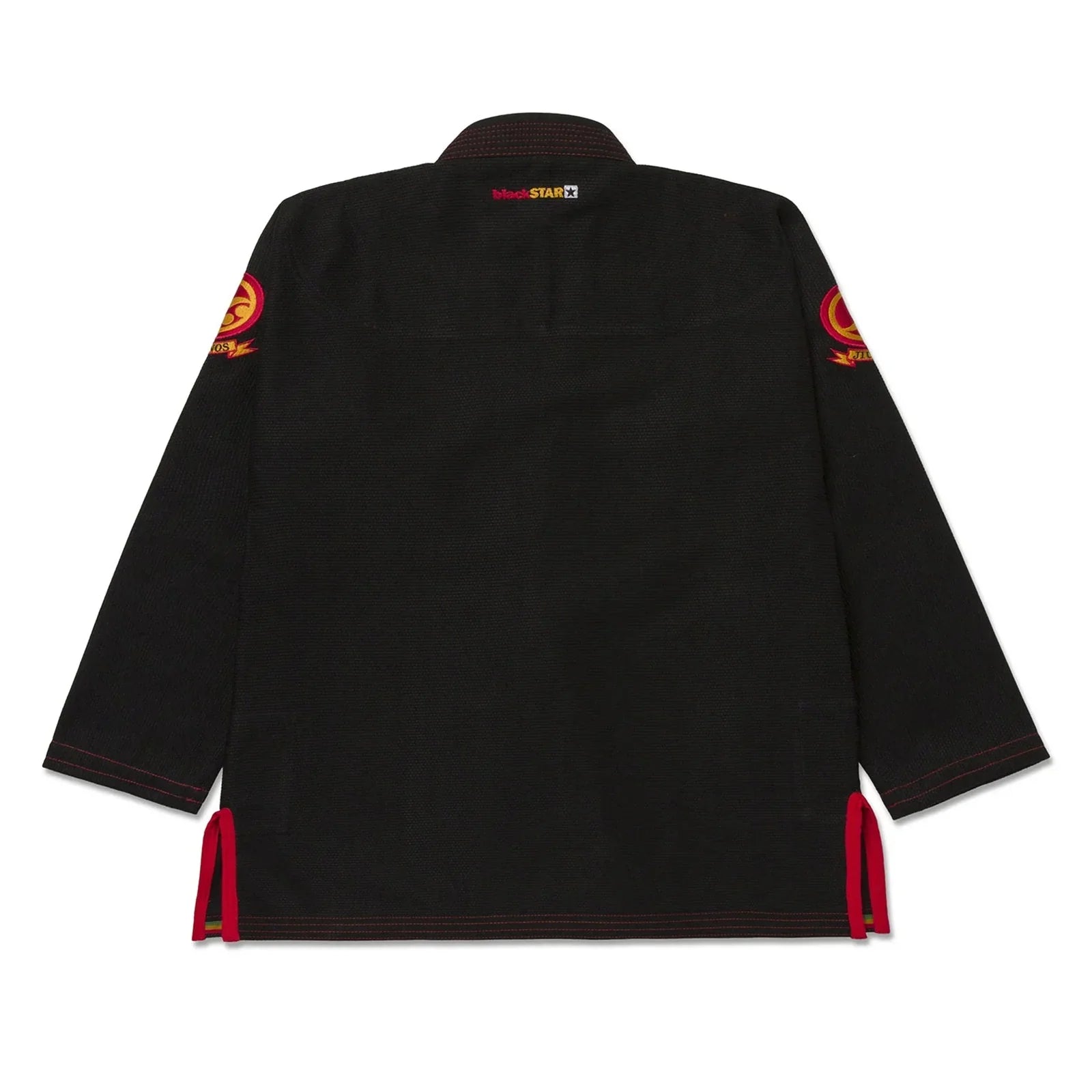 Black Pearl Weave Jiu Jitsu Gi with Red Stitching – Lightweight Competition BJJ Kimono Set