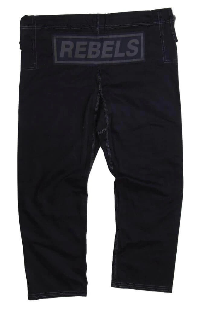 Black Rebels BJJ Gi – 450 GSM Pearl Weave Lightweight Jiu Jitsu Uniform