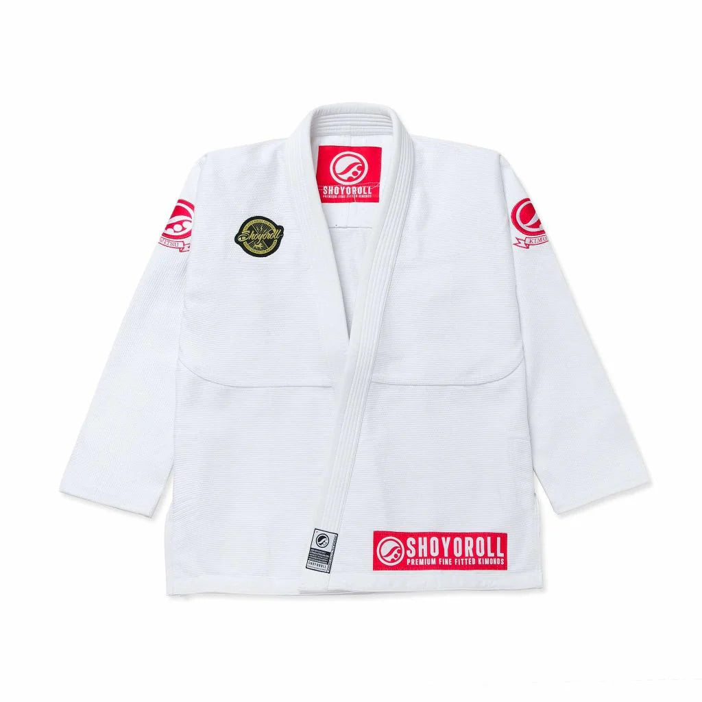 White Rebels BJJ Gi – 450 GSM Pearl Weave Lightweight Jiu Jitsu Uniform