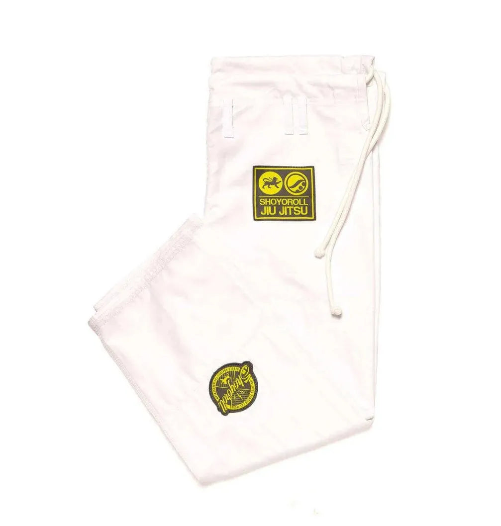 Shoyoroll White BJJ Gi – Premium Pearl Weave Competition Kimono / Batch 75
