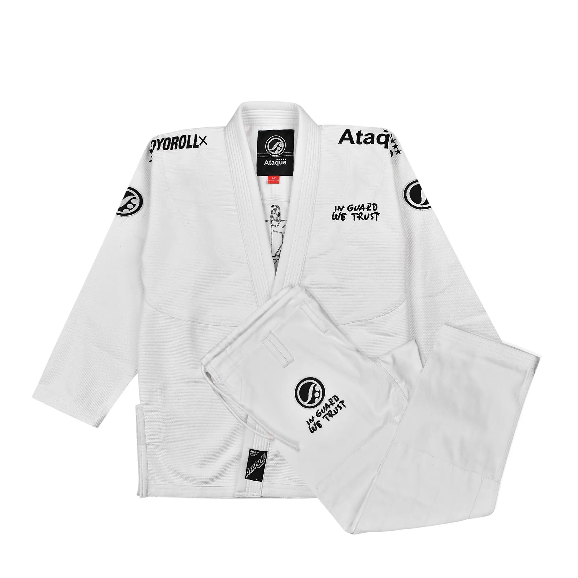 Shoyoroll Ataque White BJJ Gi – Premium Pearl Weave Competition Kimono / Batch 111