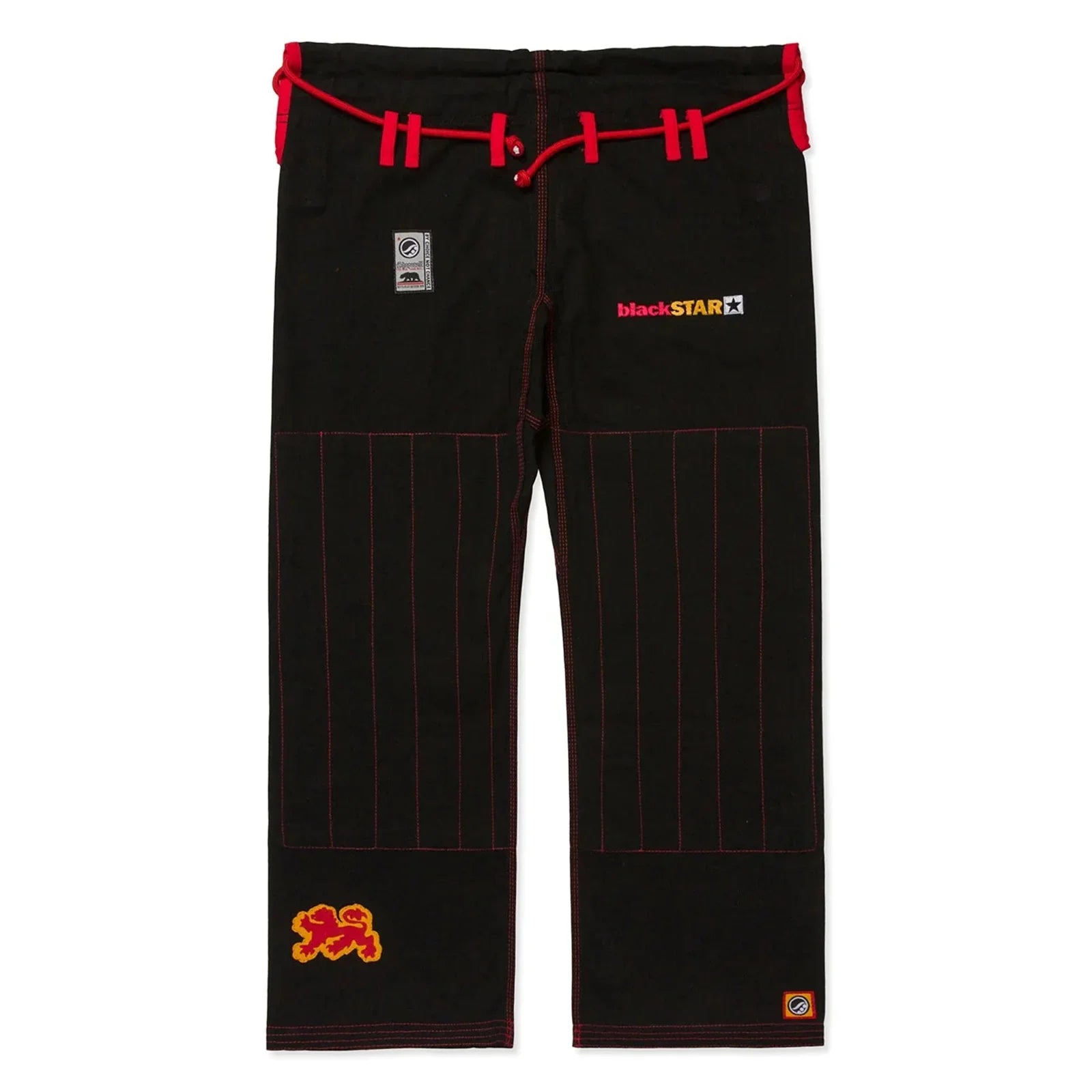 Black Pearl Weave Jiu Jitsu Gi with Red Stitching – Lightweight Competition BJJ Kimono Set