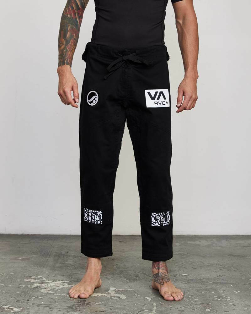 Premium Black BJJ Gi – 450 GSM Pearl Weave Jiu Jitsu Uniform with Reinforced Pants