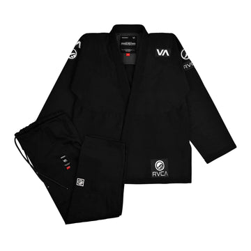 Shoyoroll RVCA Black BJJ Gi – Premium Pearl Weave Competition Kimono / Batch 60