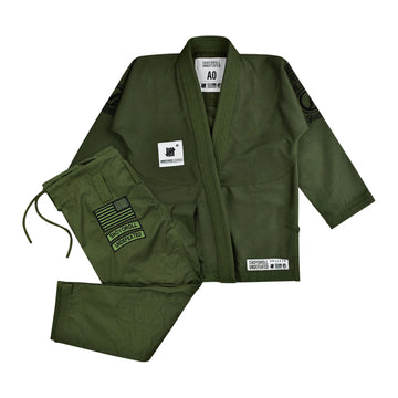 Shoyoroll Undefeated Olive Green BJJ Gi – Premium Pearl Weave Kimono / Batch 31