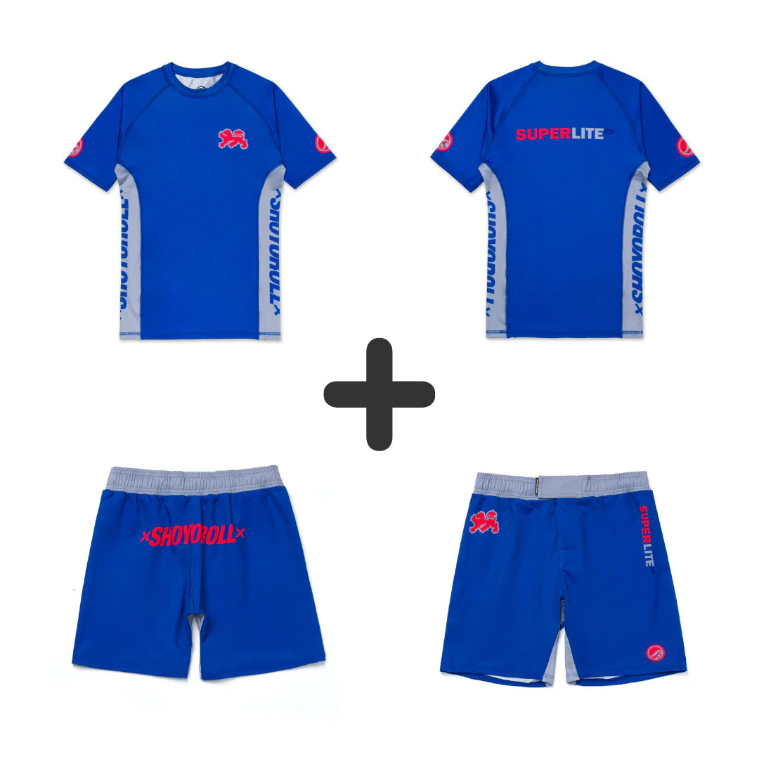 Shoyoroll Batch 145 SuperLite Retro Rash Guard Long Sleeve & MMA Shorts Set