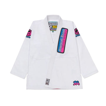 Premium White BJJ Gi – 450 GSM Pearl Weave Jacket with Ripstop Pants