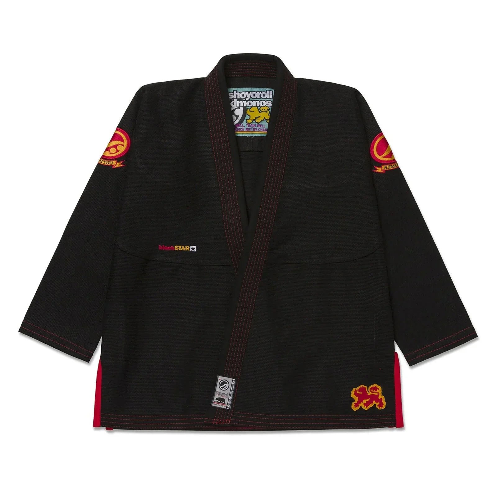 Black Pearl Weave Jiu Jitsu Gi with Red Stitching – Lightweight Competition BJJ Kimono Set