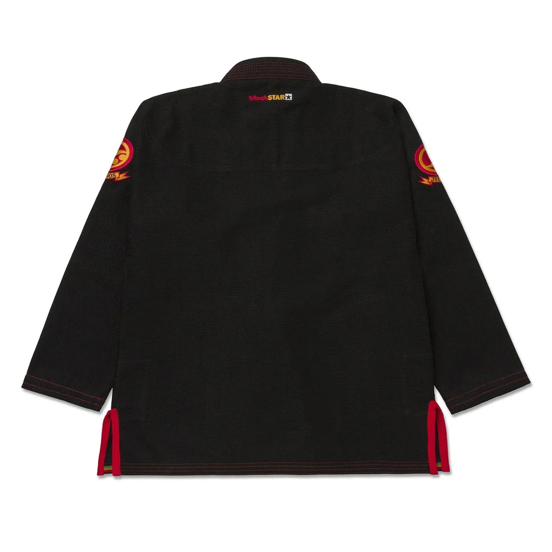 Black Pearl Weave Jiu Jitsu Gi with Red Stitching – Lightweight Competition BJJ Kimono Set