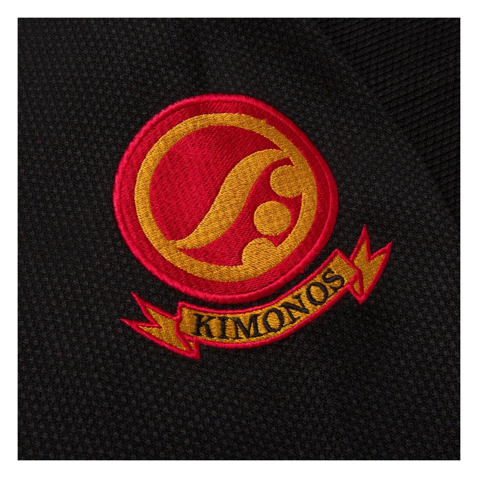 Black Pearl Weave Jiu Jitsu Gi with Red Stitching – Lightweight Competition BJJ Kimono Set
