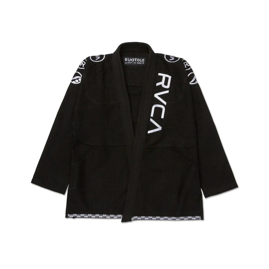 RVCA x Shoyoroll Black BJJ Gi – 450 GSM Pearl Weave Competition Jiu Jitsu Uniform