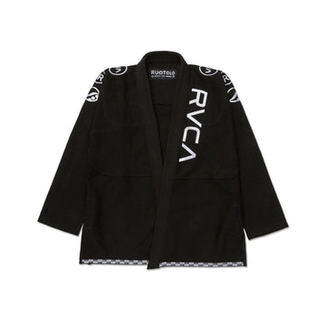RVCA x Shoyoroll Black BJJ Gi – 450 GSM Pearl Weave Competition Jiu Jitsu Uniform