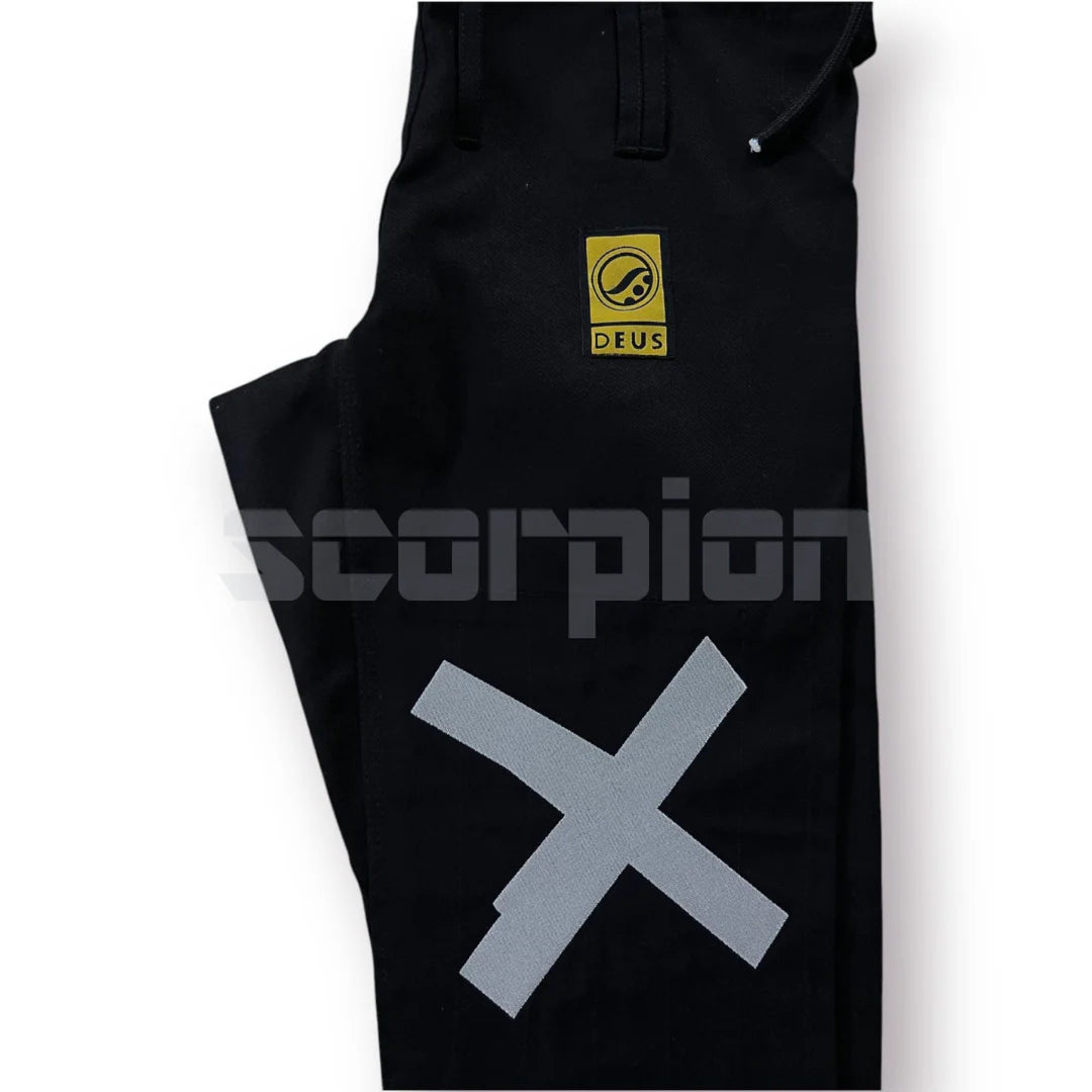 Premium Black BJJ Gi – 450 GSM Pearl Weave Jiu Jitsu Gi with Reinforced Pants
