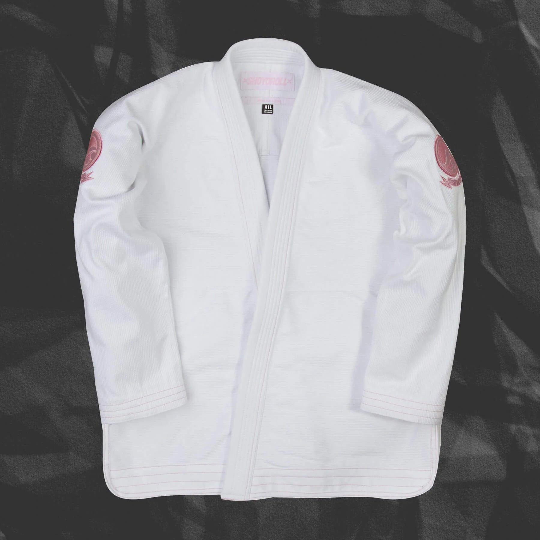 White Competition Pearl Weave BJJ Gi – 450 GSM Lightweight Jiu Jitsu Kimono Set