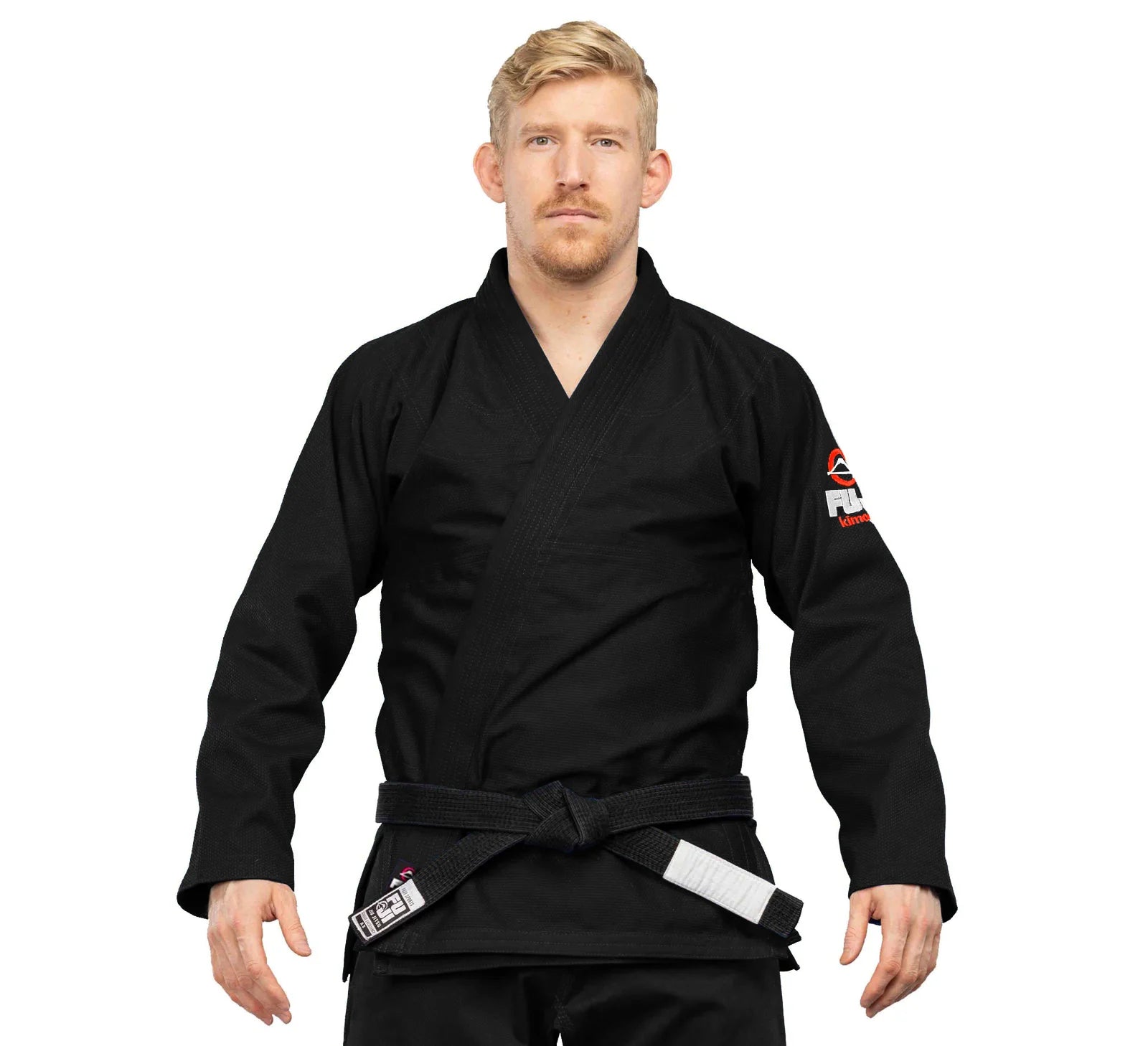 Lightweight Black BJJ Gi – Premium Pearl Weave Gi for Men – Fuji Jiu-Jitsu Gi with Rubberized Collar