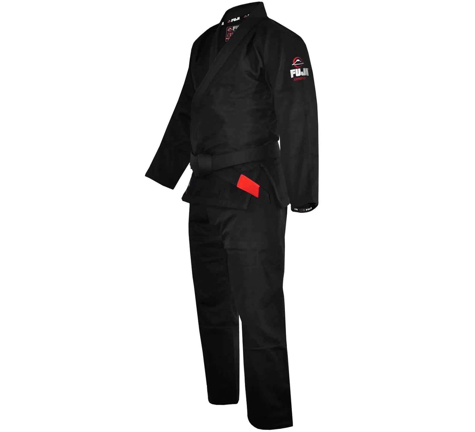 Lightweight Black BJJ Gi – Premium Pearl Weave Gi for Men – Fuji Jiu-Jitsu Gi with Rubberized Collar