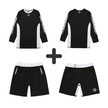 Shoyoroll Atlas Competitor No-Gi BJJ Rash Guard Long Sleeve & MMA Shorts Set